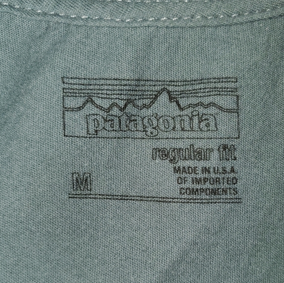 Patagonia Women’s Gray V-Neck T-Shirt Unique - Picture 3 of 3